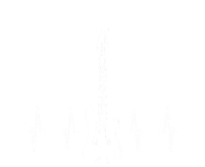 Cool Bass Guitar Heartbeat Design For Bass Player Men Women Long Sleeve Shirt