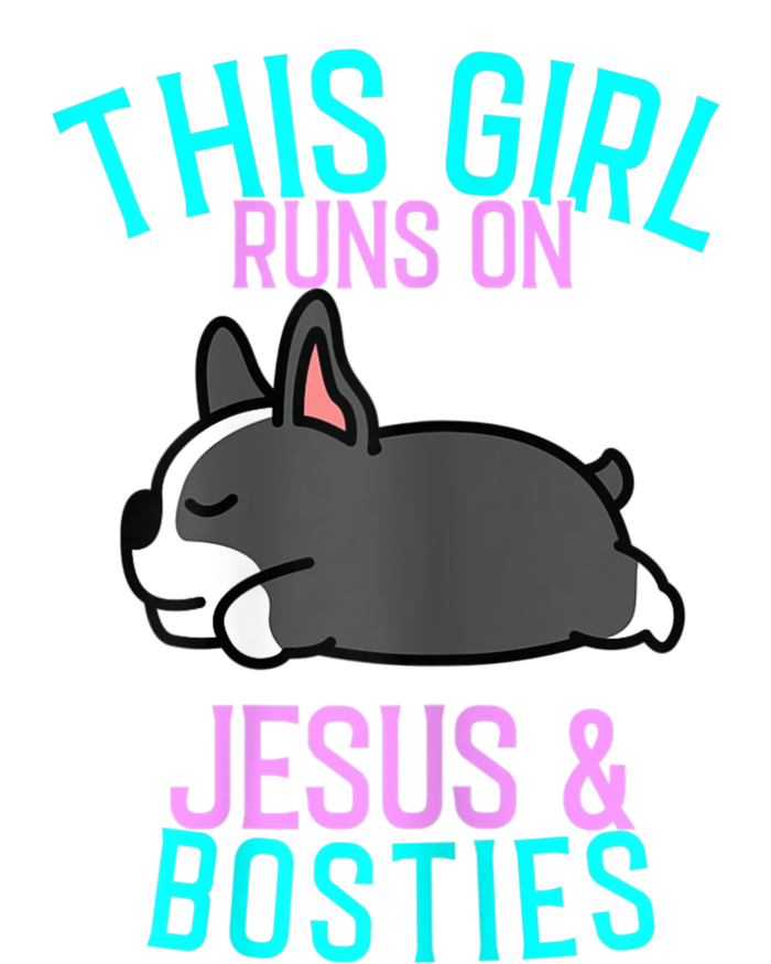 Boston Terrier This Girl Runs On Jesus And Boston Terriers Pajama Set