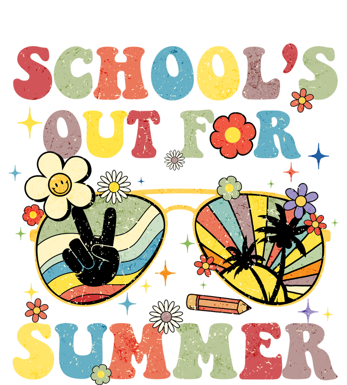 Schools Out For Summer Vibes Sunglasses Teacher T-Shirt