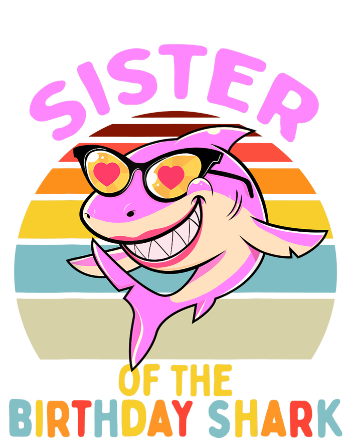 Sister of the Shark Birthday Matching Family Tie-Dye T-Shirt