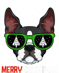 Boston Terrier Christmas Pajama Dog Sunglasses XMas Tree T-Shirt