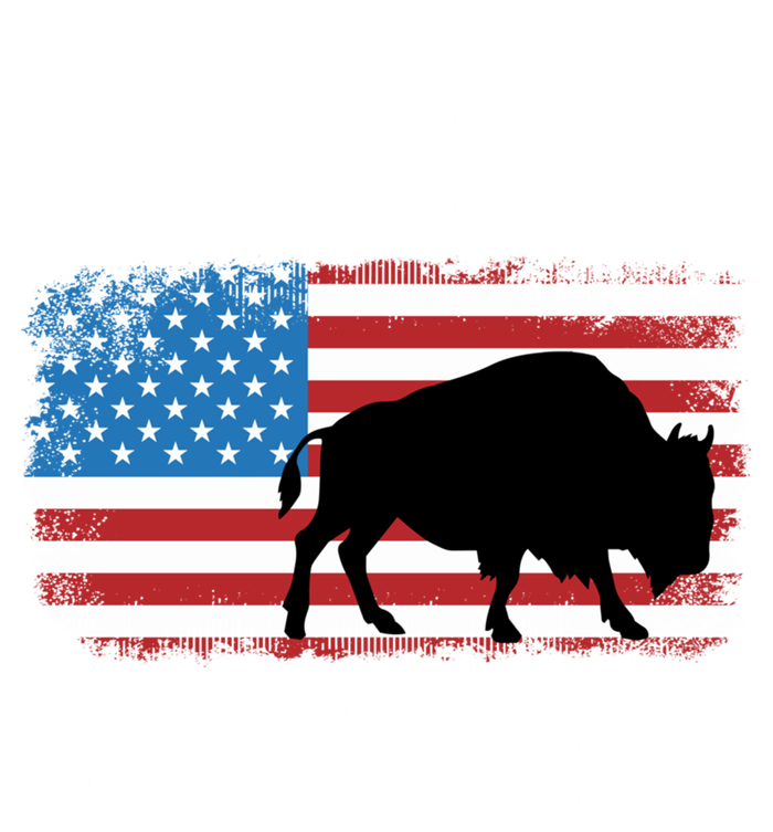 Sweet Land Of Liberty July 4th American Flag Buffalo Patriot Gift T-Shirt