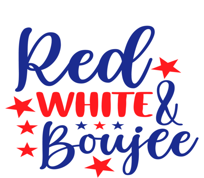 Red White And Boujee Freedom 4th Of July Funny Gift Tote Bag