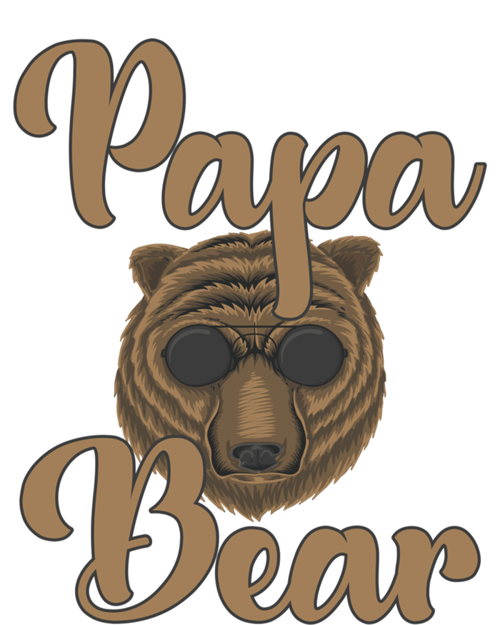 Papa Bear Fathers Day Tee Papa Bear Wearing Cool Sunglasses Cool Gift Ladies Essential Flowy Tank