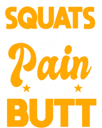 Squats Are A Pain In My Butt Gym Barbell Personal Trainer Gift Zip Tote Bag