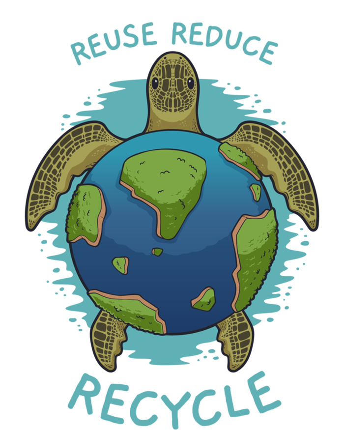 Reduce Reuse Recycle Earth Day Sea Turtle Gift Tall T-Shirt