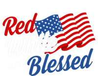 Red White And Blessed Funny 4th Of July Patriotic Gift Meaningful Gift T-Shirt