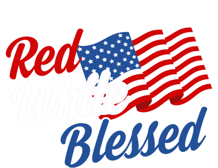 Red White And Blessed Funny 4th Of July Patriotic Gift Meaningful Gift T-Shirt