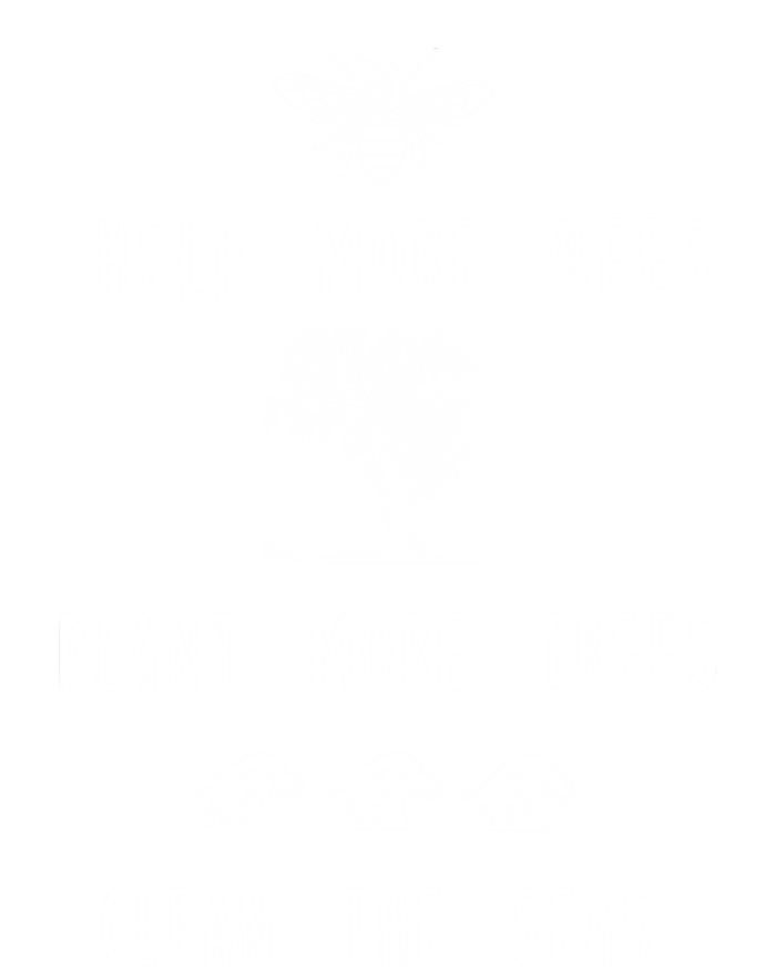 Save The Bees Plant More Trees Clean The Seas Cool Gift Baby Bodysuit