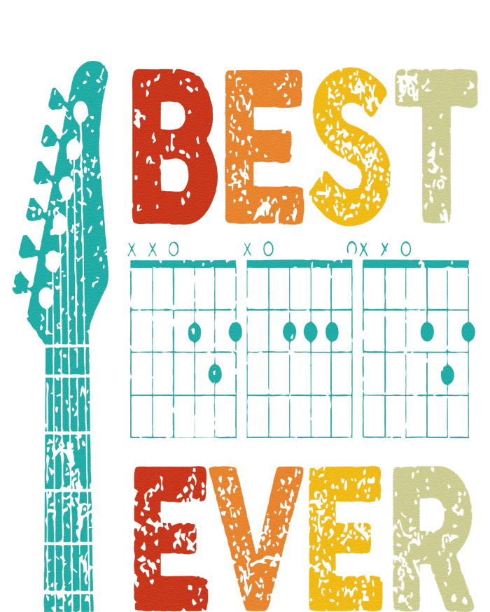 Best Guitar Dad Ever Chords Best Dad Guitar Guitar Dad V-Neck T-Shirt