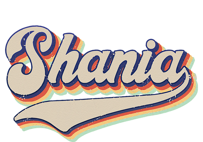 Shania Name Personalized Vintage Retro Gift Men Women T-Shirt