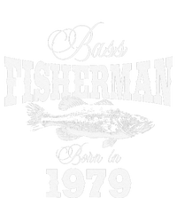 44 Year Old Fisherman Bass Fishing 1979 44th Birthday T-Shirt