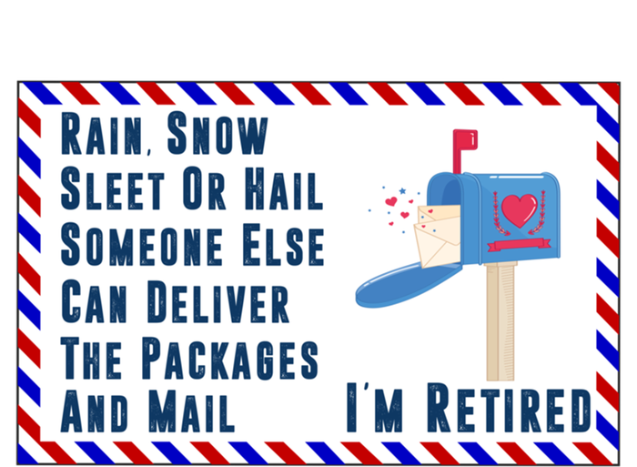 Retired Mail Letter Carrier Postal Worker Retiret Gift T-Shirt