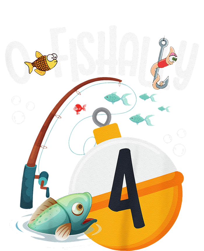 4th Birthday Fishing Theme For And OFishally 4 Wool Snapback Cap