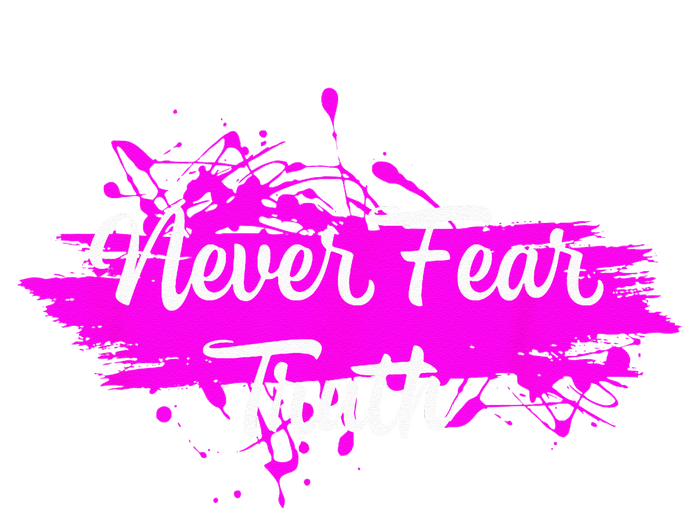 Never Fear Truth Inspirational Motivational Magenta Splash PosiCharge Competitor Tank