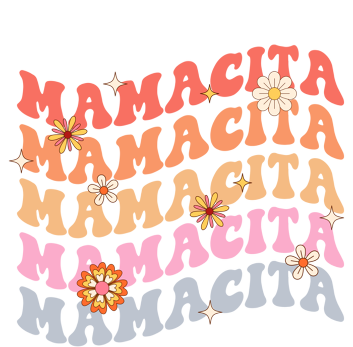 Retro Groovy Mamacita Cinco De Mayo Mexican Mom Fiesta Cool Gift T-Shirt