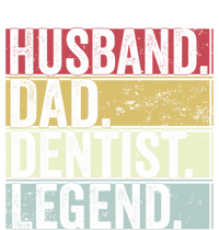 Retro Husband Dad Dentist Legend Funny Gift For Fathers Day Great Gift Women's Long Sleeve Flannel Pajama Set 