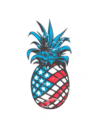 Retro July 4th Pineapple American Flag Sweet Land Of Liberty Meaningful Gift T-Shirt