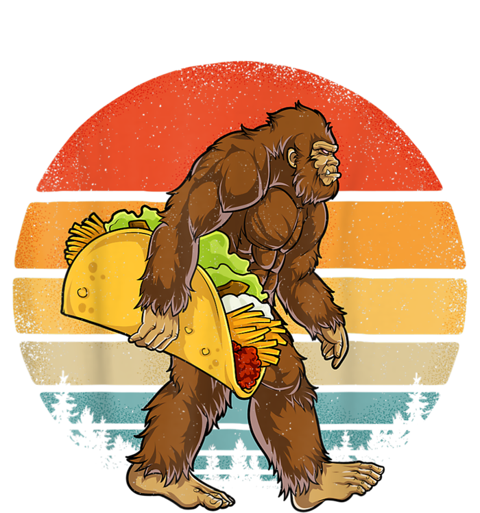 Bigfoot Carrying Taco Funny Cinco De Mayo Boy Men Sasquatch Button