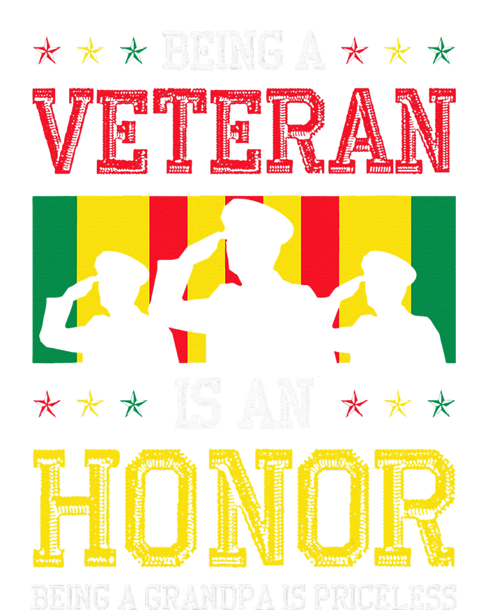 Being A Veteran Is An Honor Being A Grandpa Is Priceless T-Shirt