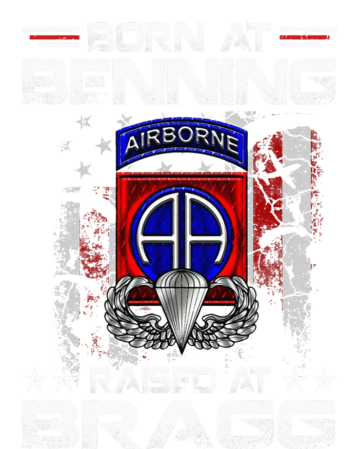 Born At Ft Benning Raised Fort Bragg Airborne Veterans Day T-Shirt