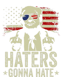 Funny Haters Gonna Hate President Donald Trump Middle Finger T-Shirt