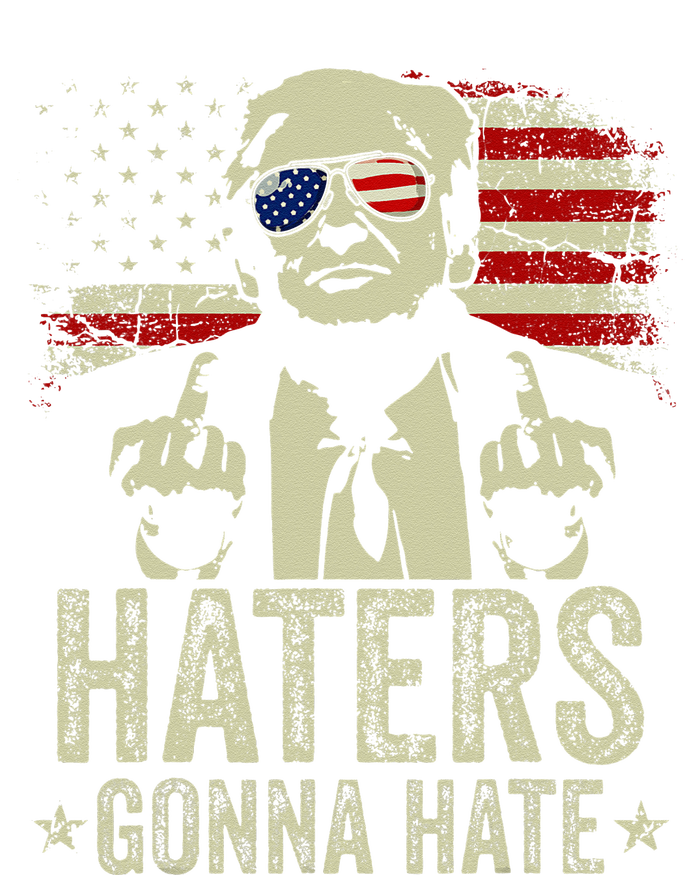 Funny Haters Gonna Hate President Donald Trump Middle Finger T-Shirt