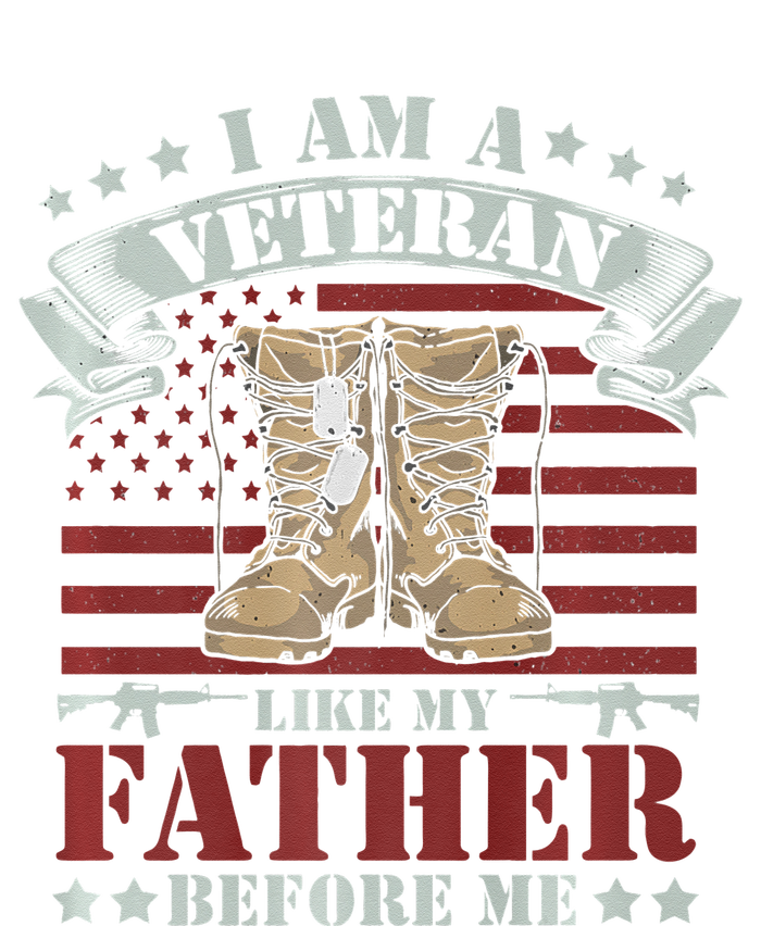 I Am A Veteran Like My Father Before Me American Flag Legacy Cool Fit Booney Bucket Hat