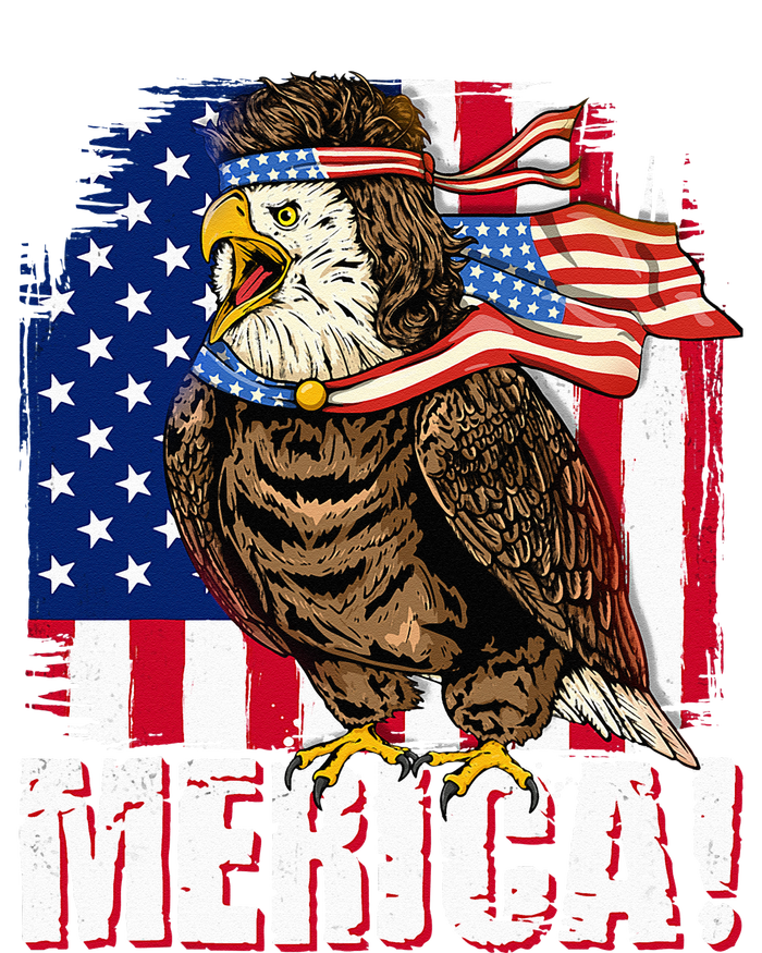 Eagle American Flag USA Flag Mullet Eagle 4th Of July Merica Poster