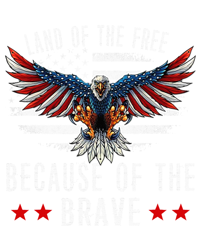 Land Of The Free Because Of The Brave Memorial Day Patriotic Women's Fleece Hoodie