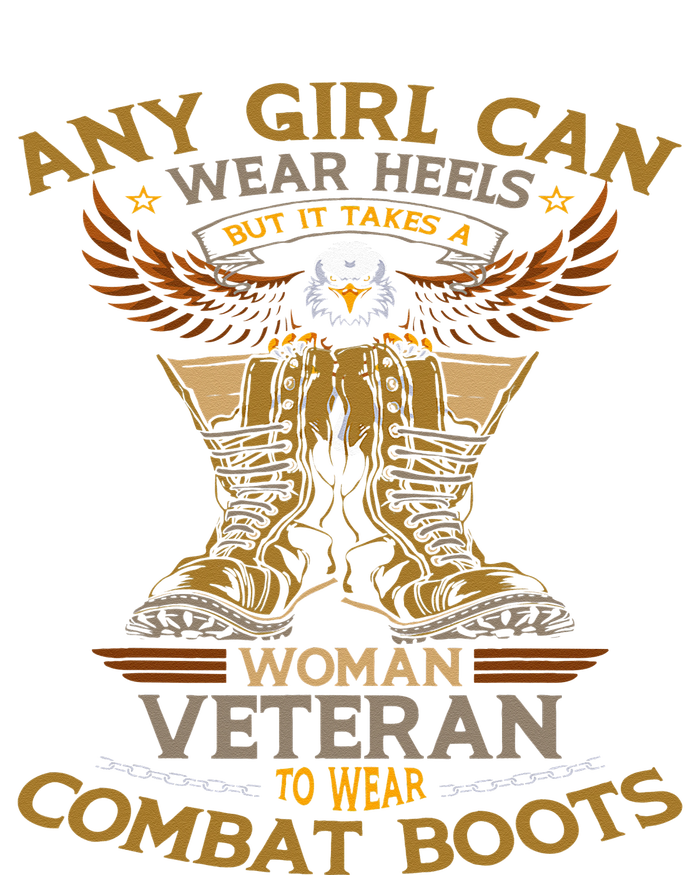 Military Quote It Takes A Women Veteran To Wear Combat Boots Softstyle Adult Sport Polo