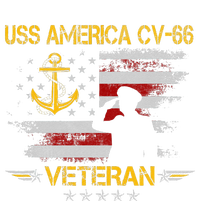 USS America CV 66 Aircraft Carrier Veteran Flag Veterans Day Sustainable Knit Beanie