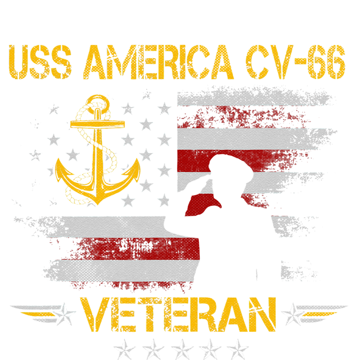 USS America CV 66 Aircraft Carrier Veteran Flag Veterans Day Sustainable Knit Beanie