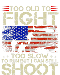 Vintage Too Old To Fight Too Slow To Run Veteran Bumper Sticker