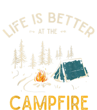 Life Is Better At The Campfire Funny Camper Camp Camping Mousepad