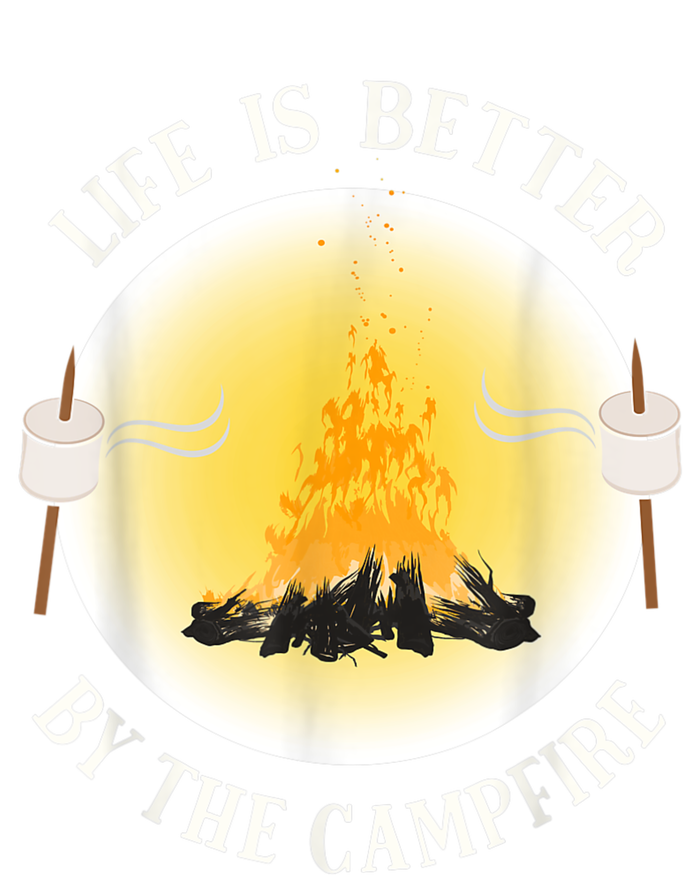 Life Is Better By The Campfire Funny Camping Button