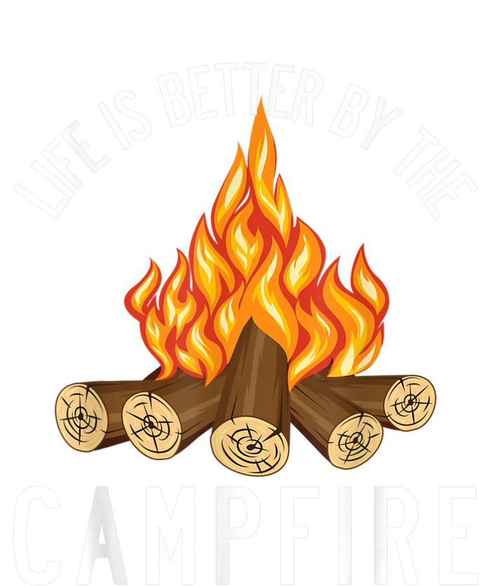 Life Is Better By The Campfire Funny Camping Outdoor Toddler Long Sleeve Shirt