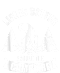 Life Is Better Around The Campfire Camping 7-Panel Snapback Hat