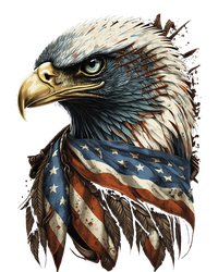 Patriotic Bald Eagle 4th Of JulyMen USA American Flag Sustainable Bucket Hat