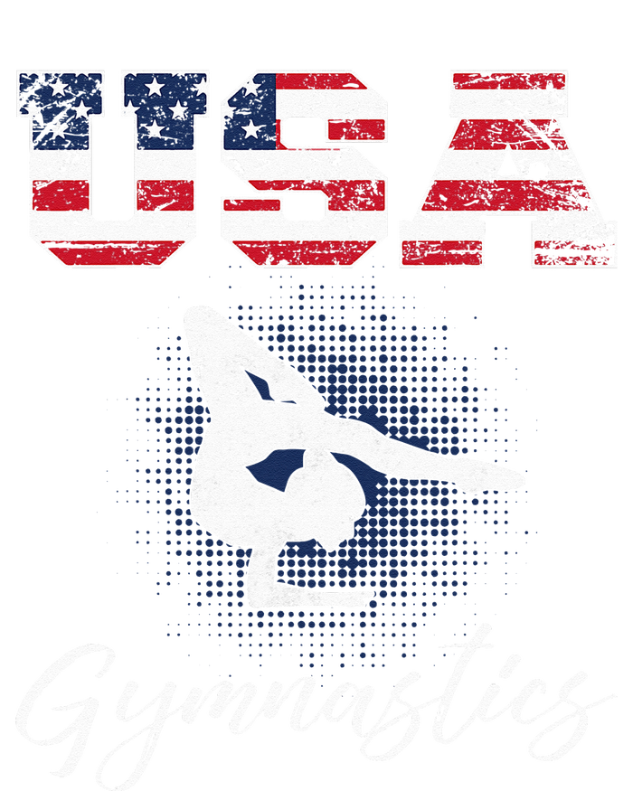 USA American Flag Gymnastics Tee Gymnast 4th Of July T-Shirt