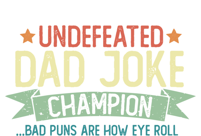 Undefeated Dad Joke Champion Funny Bad Puns Fathers Day Gift Funny Gift Tie Dye Hoodie