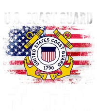 U S Coast Guard Proud Nana With American Flag Gift Veteran Gift T-Shirt