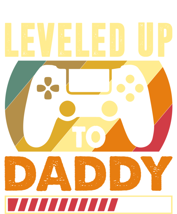 Vintage Retro I Leveled Up To Daddy Funny Promoted To Dad Gift T-Shirt