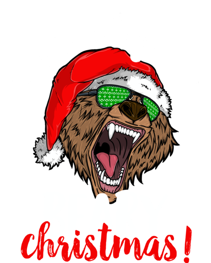 We Wish You A Beary Christmas Santa Bear Xmas Sunglasses Funny Gift T-Shirt