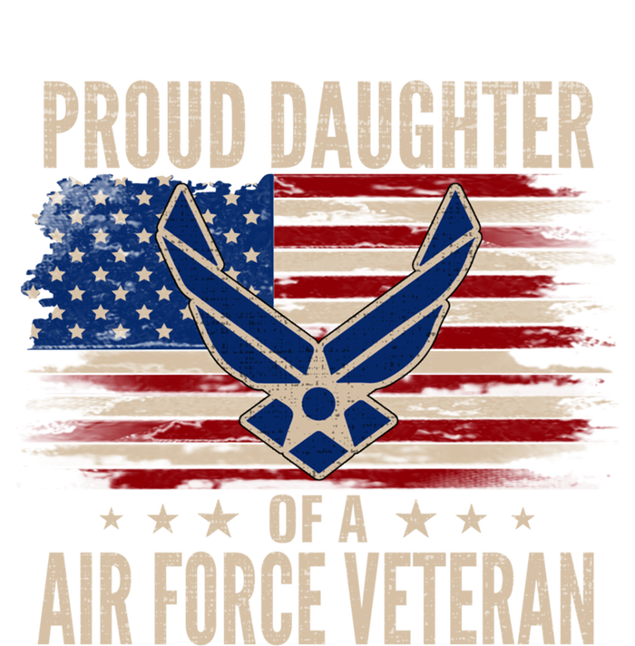 Vintage Proud Daughter Of A Air Force Veteran American Flag Gift T-Shirt