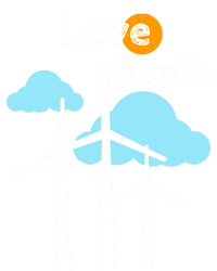 Wind Turbine Love Earth Renewable Energy Environtalist Cool Gift Tall T-Shirt