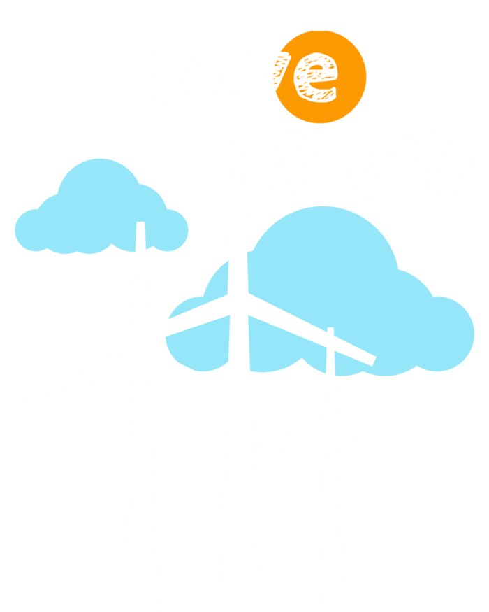 Wind Turbine Love Earth Renewable Energy Environtalist Cool Gift Tall T-Shirt