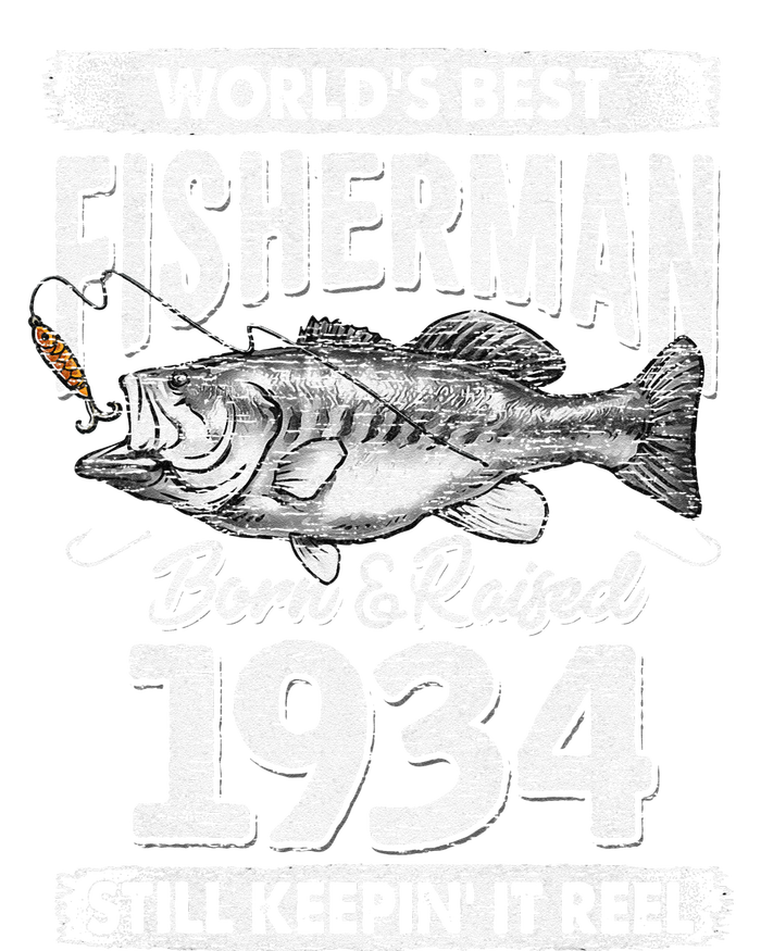 87 Years Old Fisherman Born In 1934 Fisherman 87th Birthday Poster