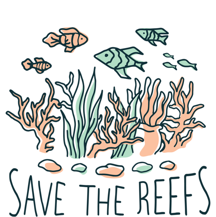 Save The Reefs Abstract Art Design Featuring The Coral Reefs Gift Bumper Sticker