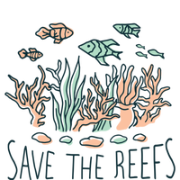 Save The Reefs Save The Planet Sustainable Lifestyle Cool Gift Pom Pom 12in Knit Beanie